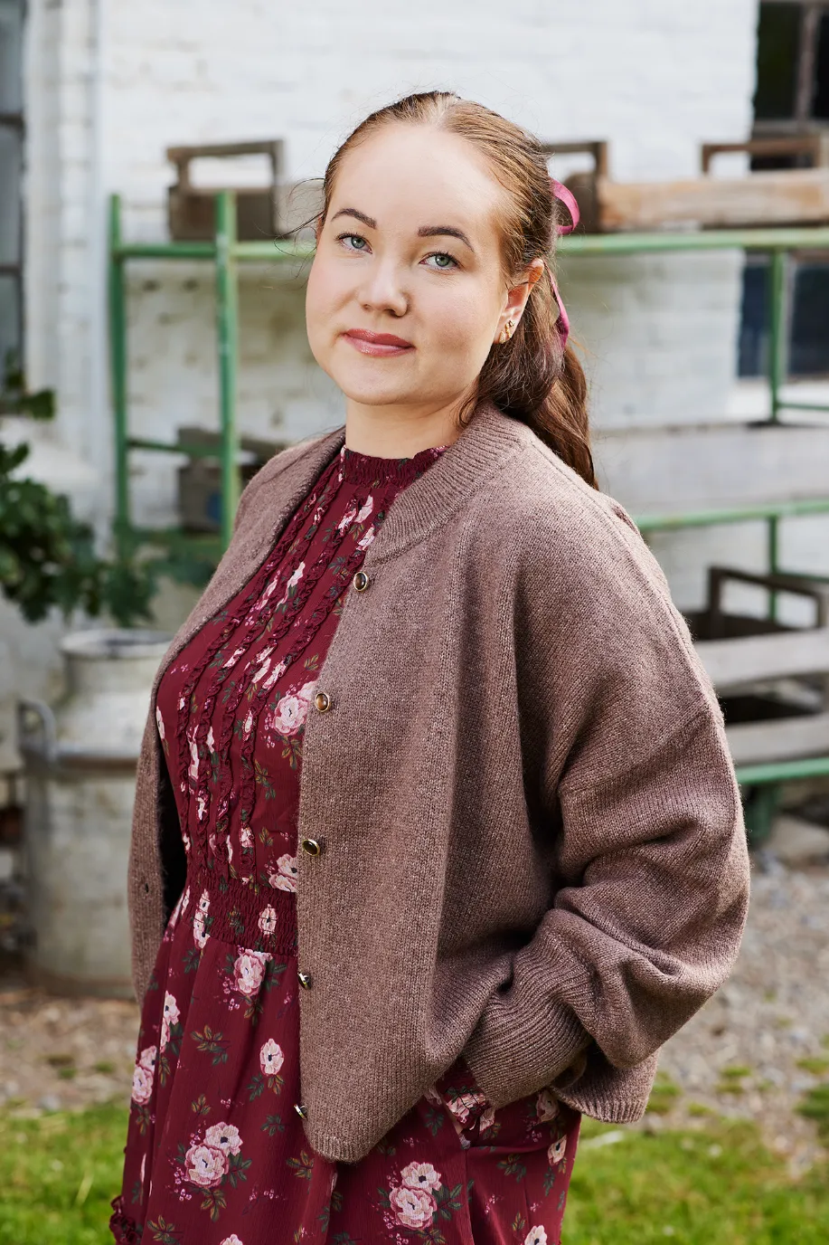 Julia kjole - Burgunder - Image 9