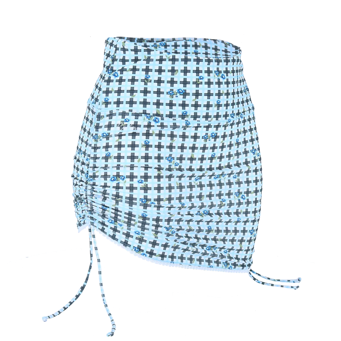 Kailua skjørt - Rutete blå