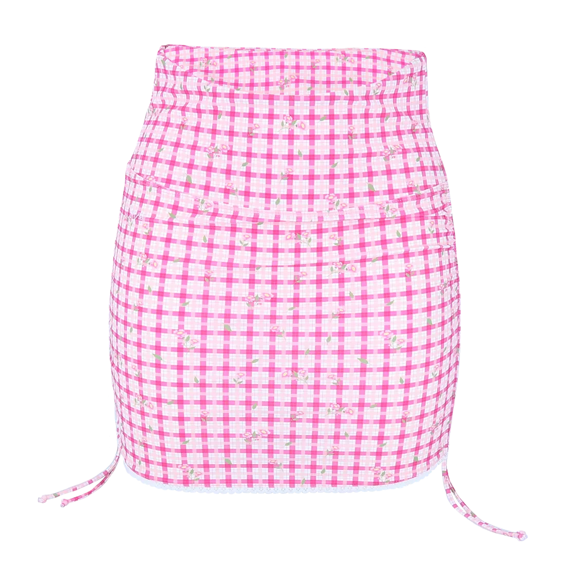 Kailua skjørt - Rutete rosa - Image 3