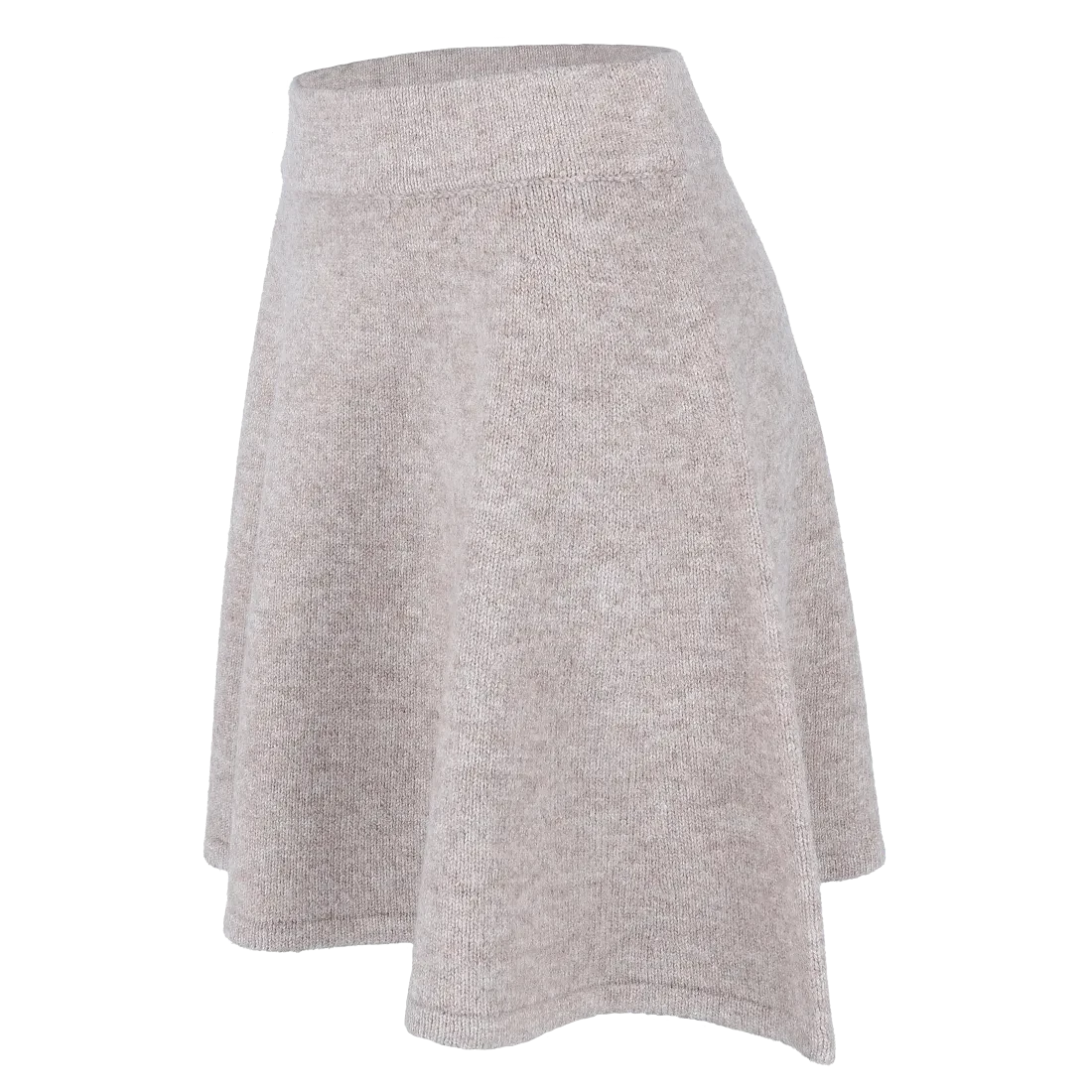 Kathrine Strikk A-Line Skjørt - Beige - Image 8