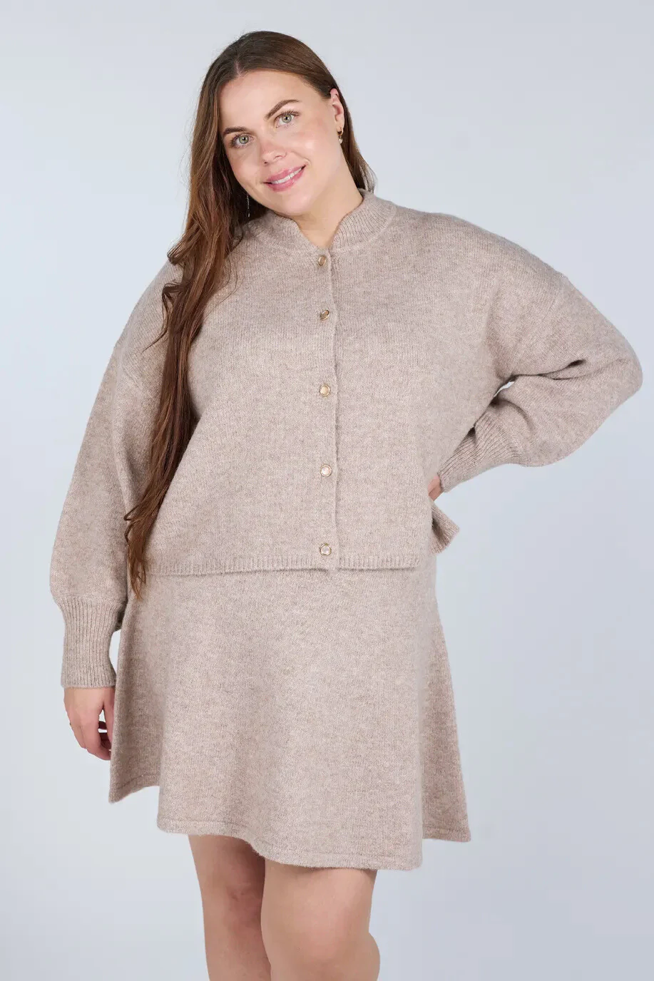 Kathrine Strikk Cardigan - Beige