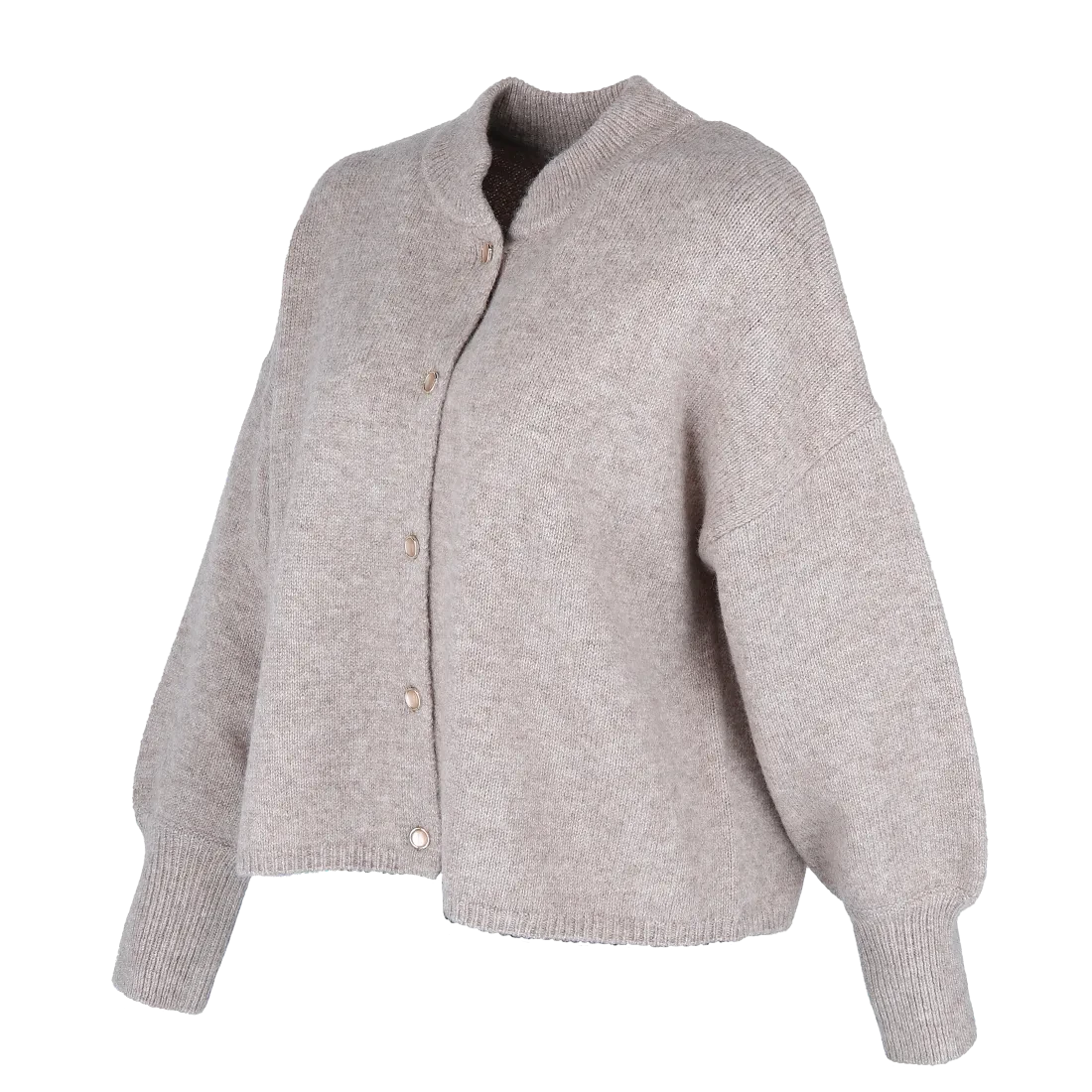 Kathrine Strikk Cardigan - Beige - Image 9