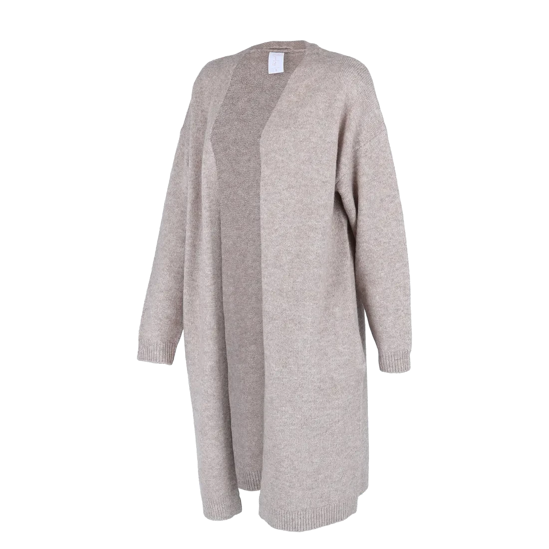 Kathrine Strikk Lang Cardigan - Beige - Image 7
