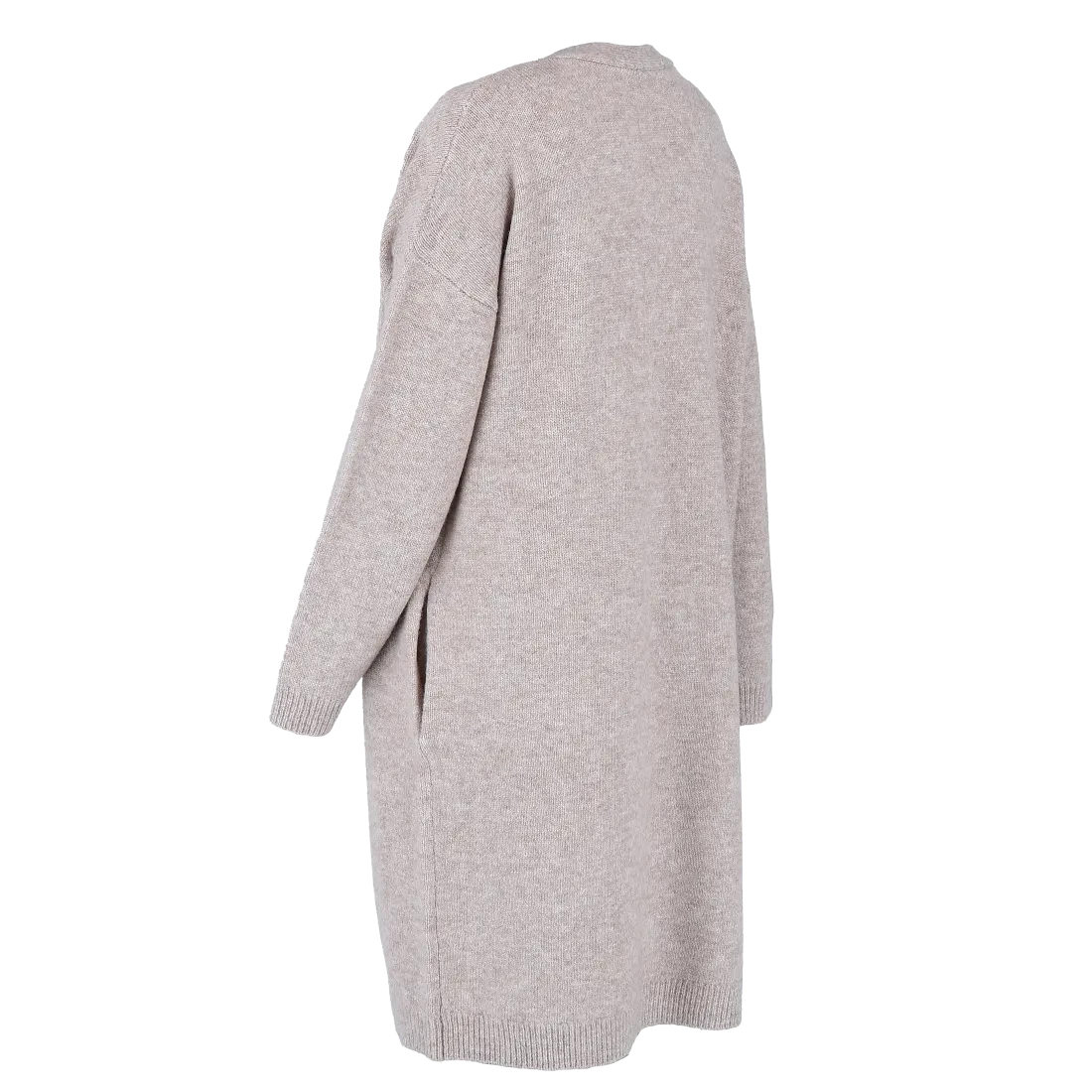 Kathrine Strikk Lang Cardigan - Beige - Image 8