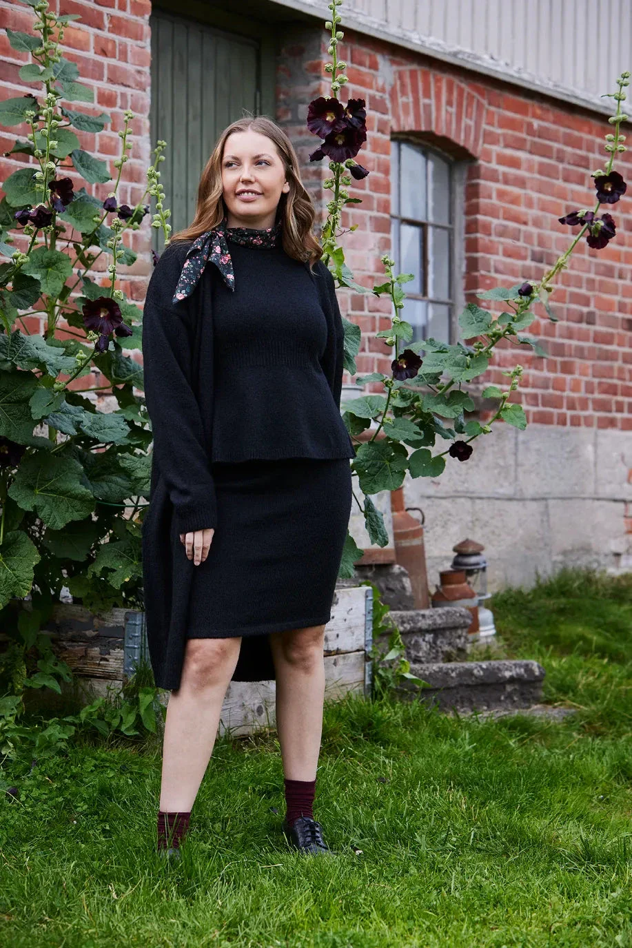 Kathrine Strikk Blyantskjørt - Svart - Image 6