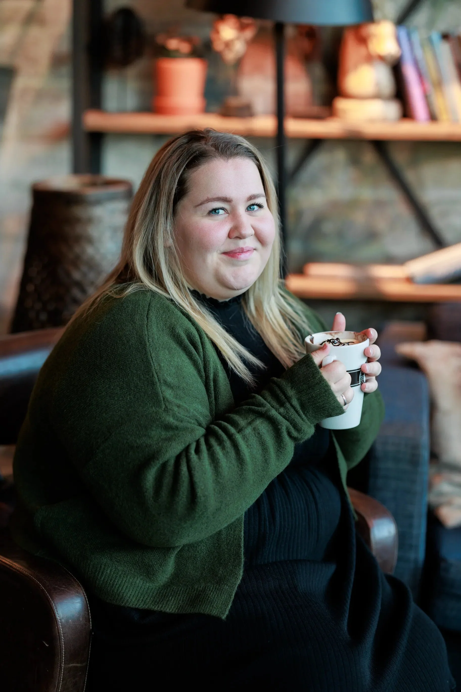 Lene Cardigan - Mørk grønn - Image 4