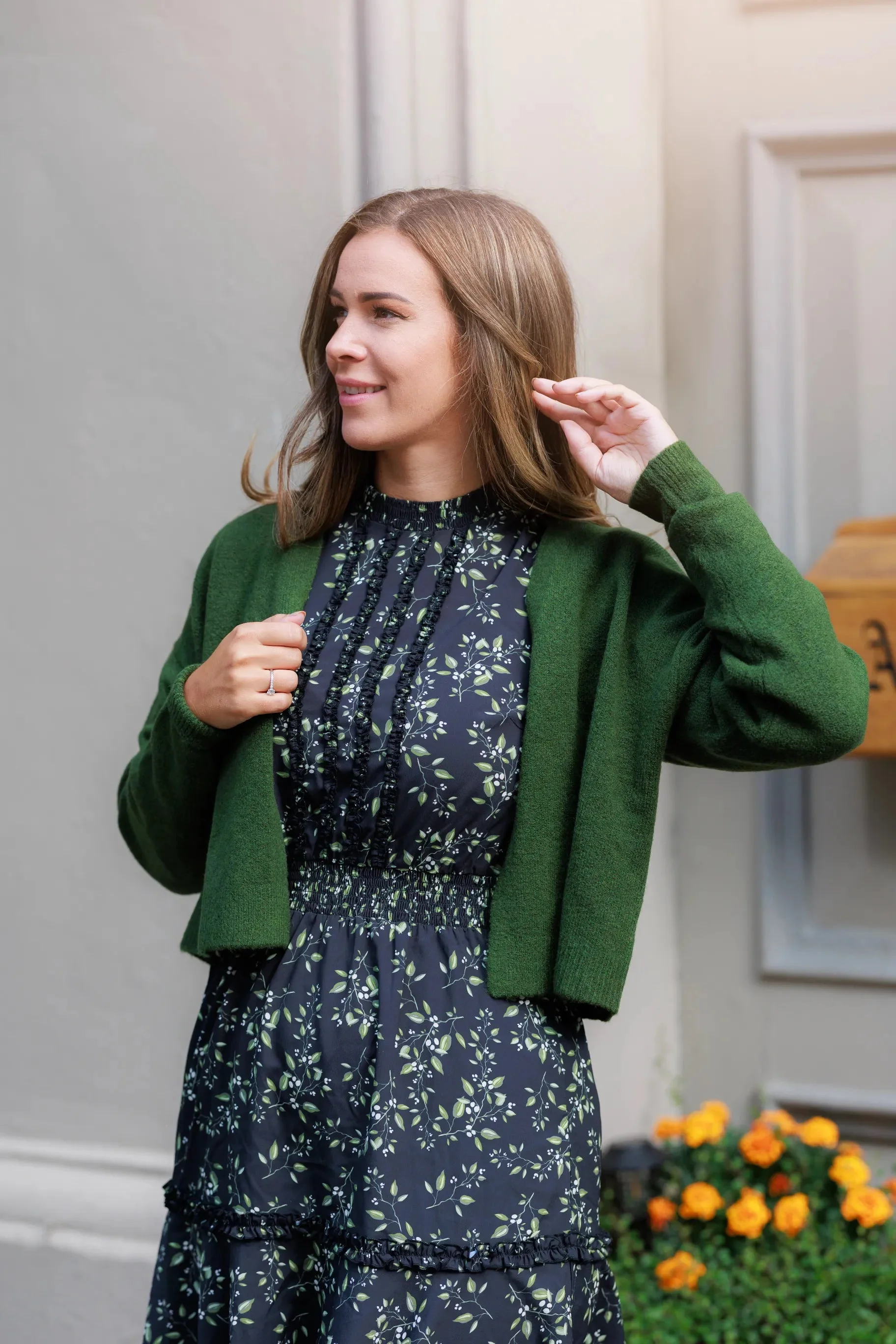 Lene Cardigan - Mørk grønn - Image 7