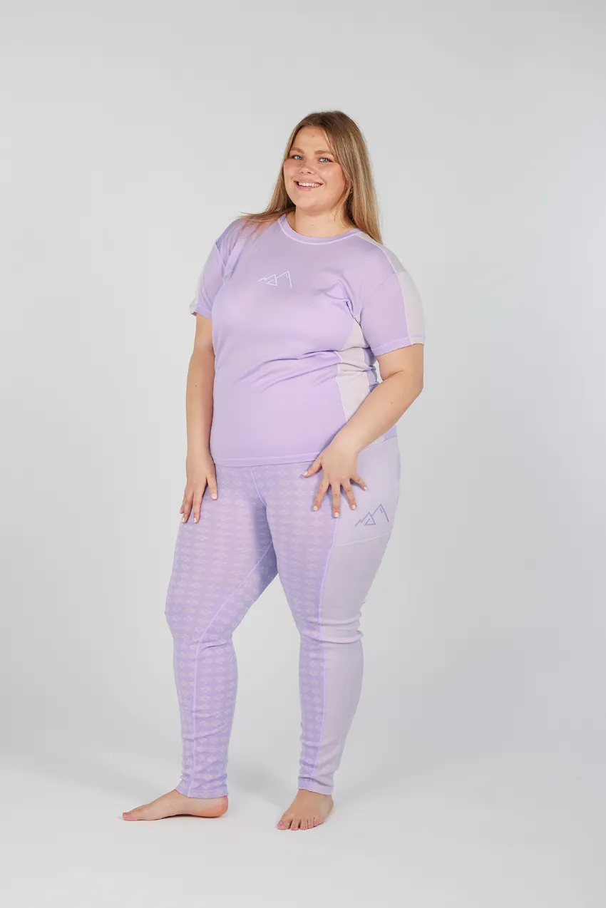 Lygna merinoull t-skjorte - Lilla - Image 4