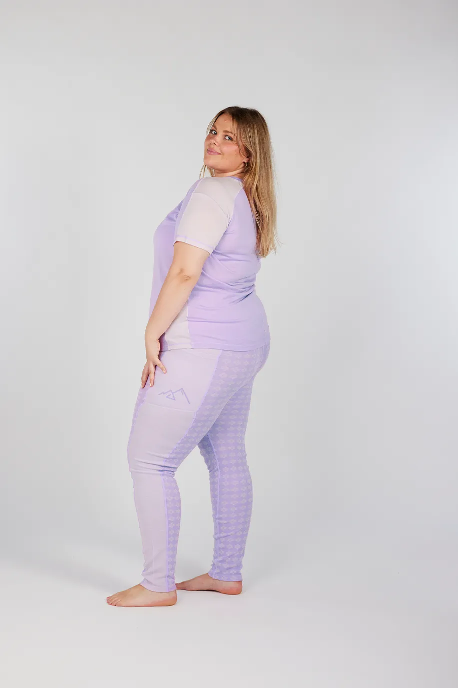 Lygna merinoull t-skjorte - Lilla - Image 5