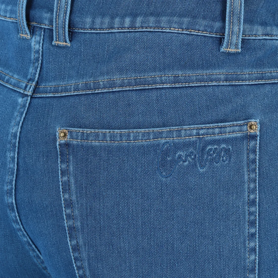 Malin High Waist Mom Jeans tall - Mørk denimblå - Image 10