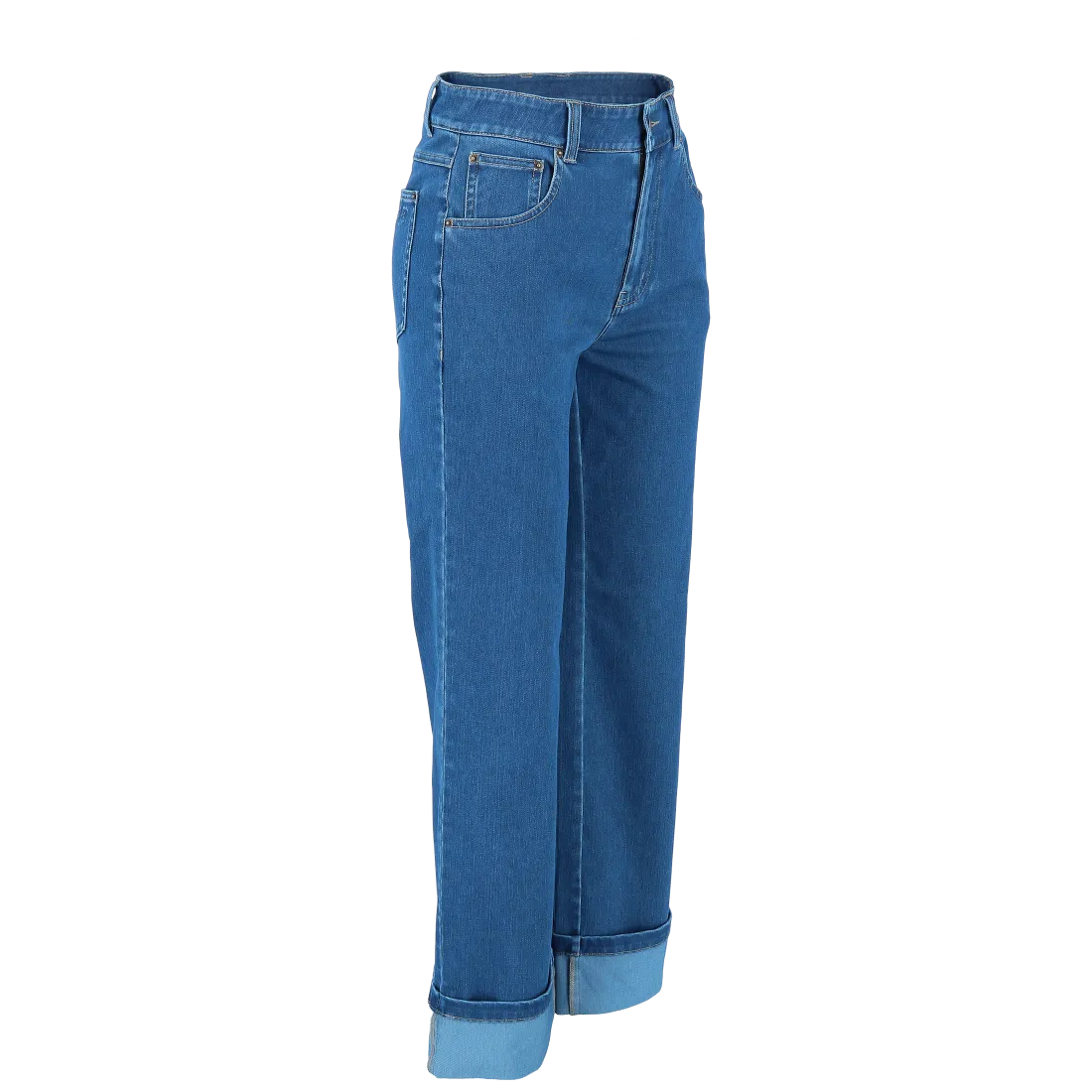Malin High Waist Mom Jeans tall - Mørk denimblå - Image 12