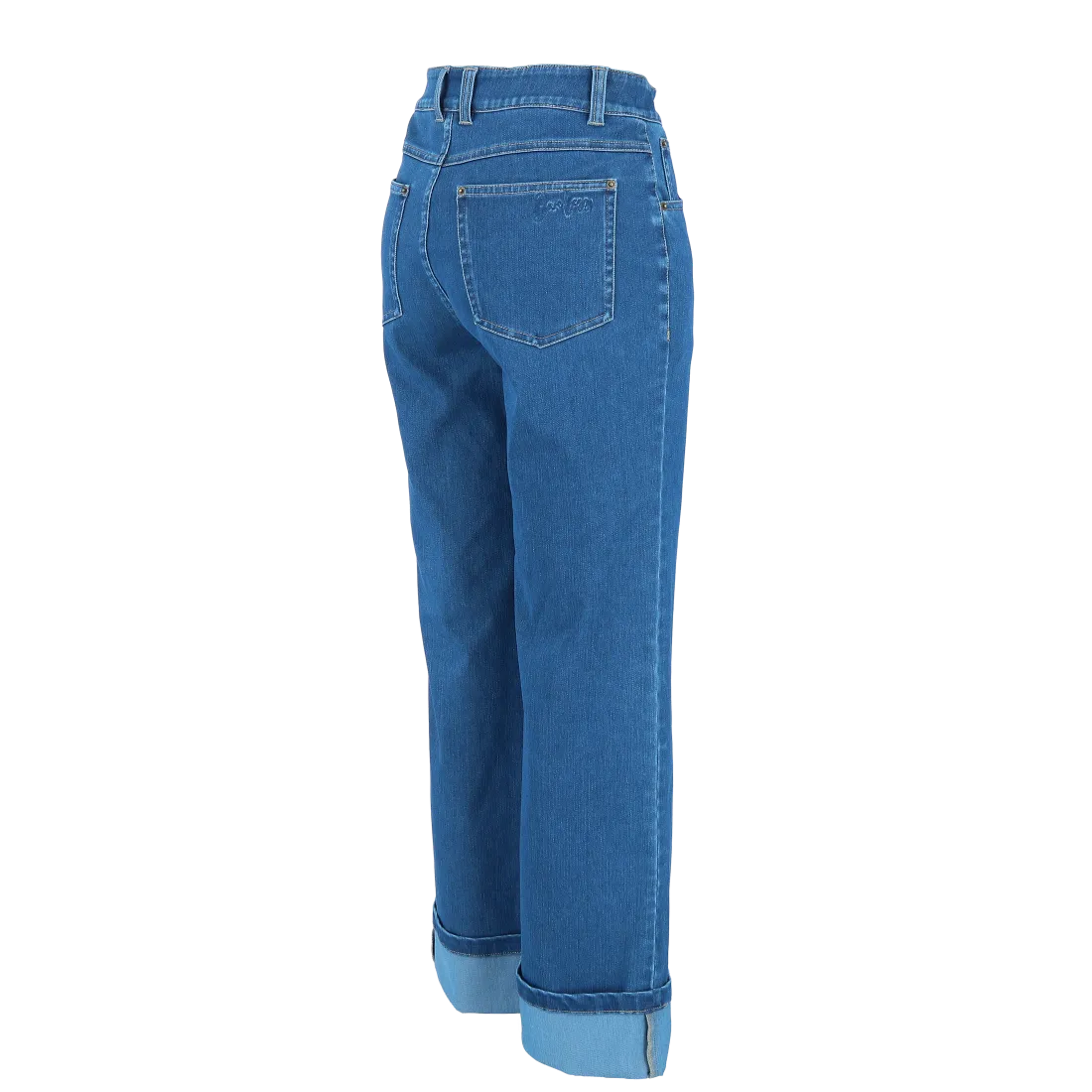 Malin High Waist Mom Jeans tall - Mørk denimblå - Image 13