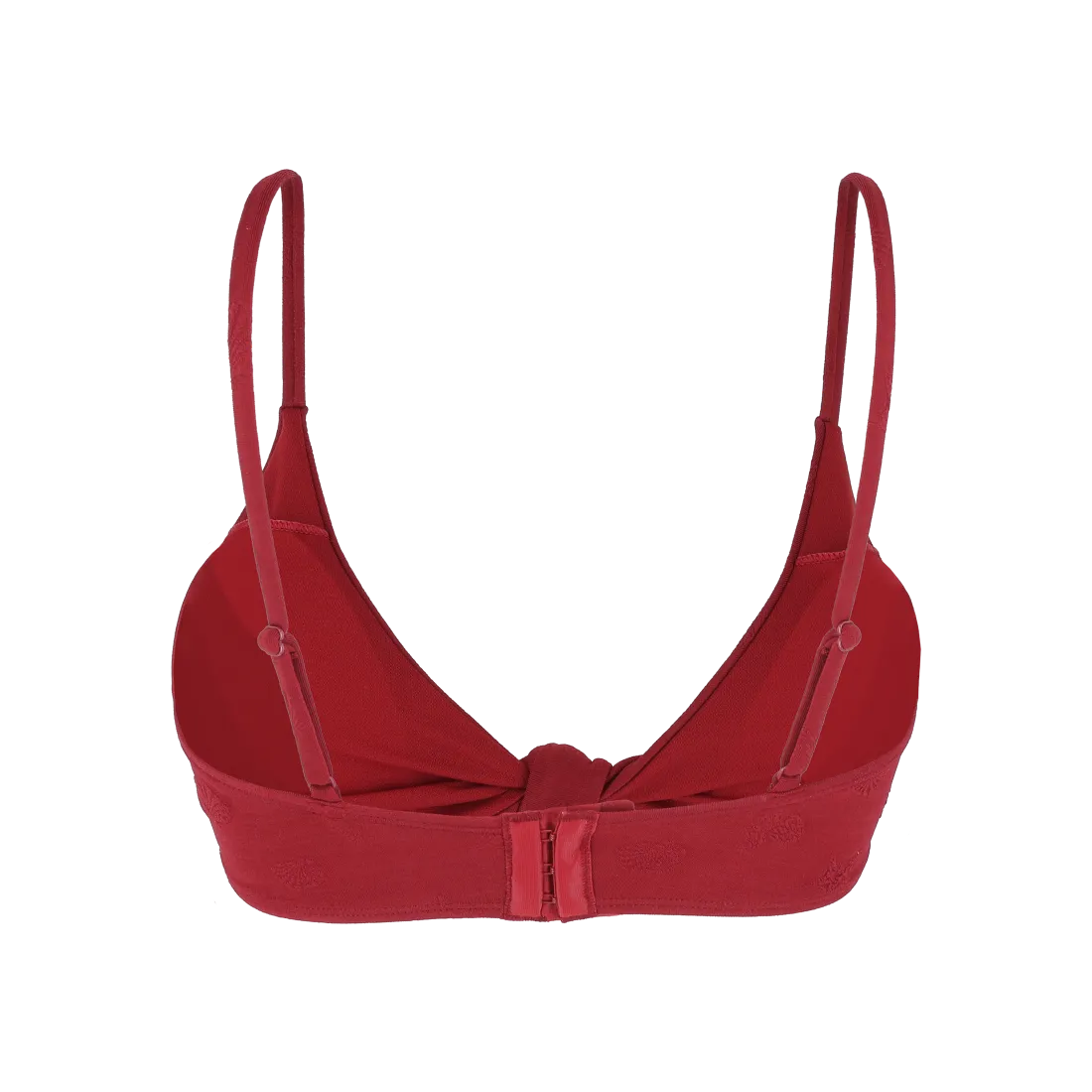 Malta bikinitopp tekstur - Mørk rød - Image 3