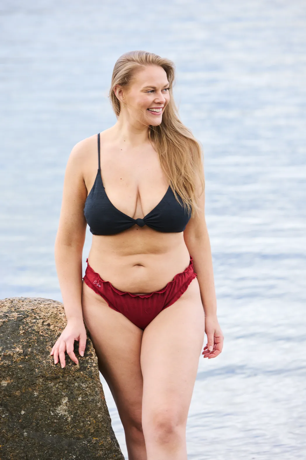 Malta bikinitopp tekstur - Svart - Image 7