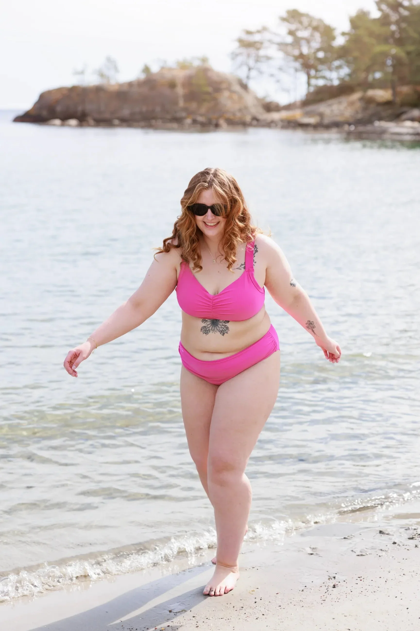 Mid waist bikinitruse - Rosa - Image 11
