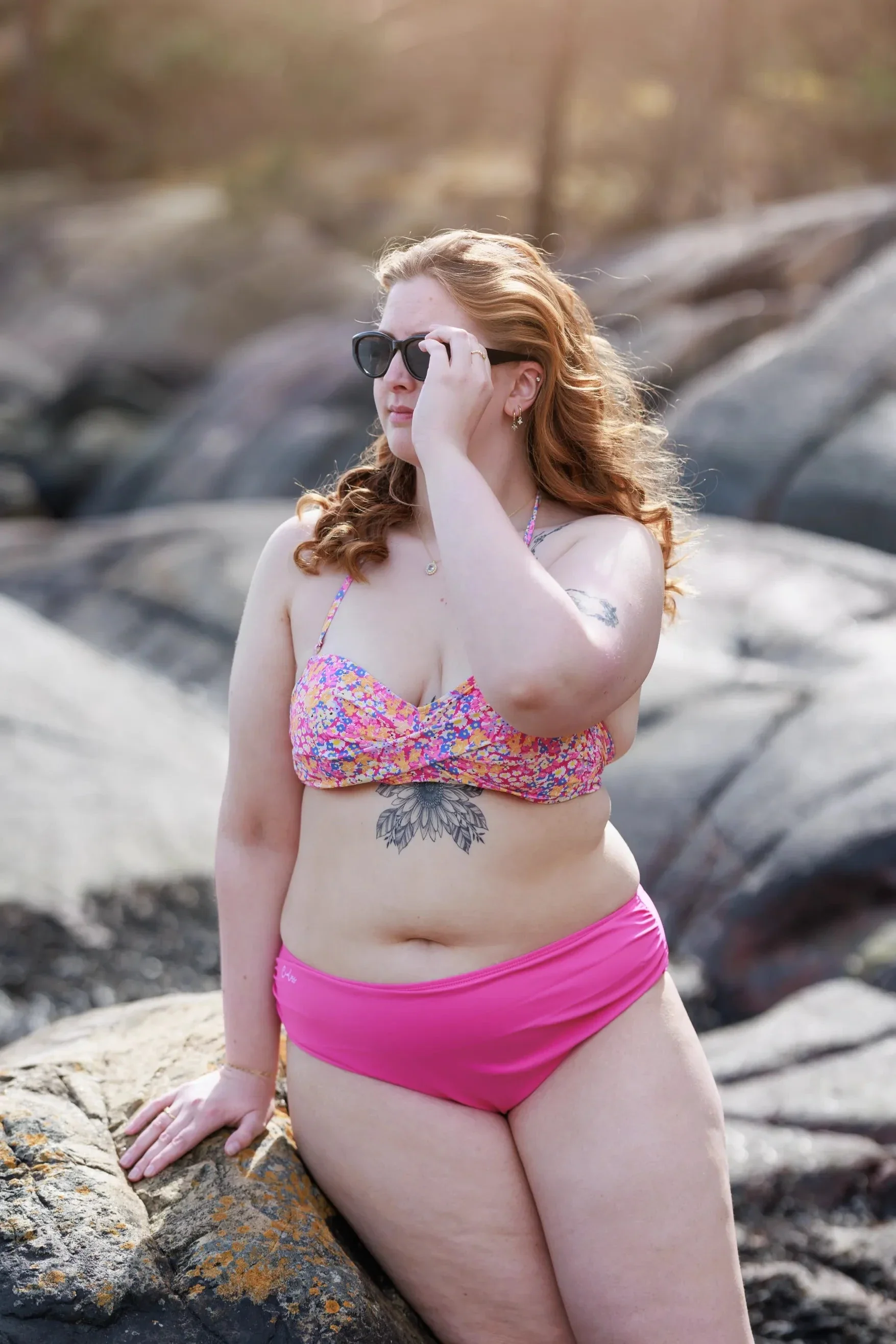 Mid waist bikinitruse - Rosa - Image 5
