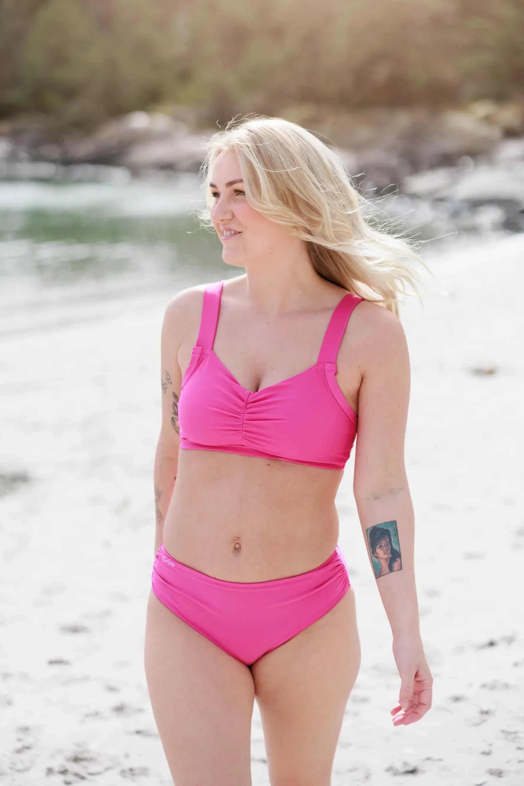 Mid waist bikinitruse - Rosa - Image 7
