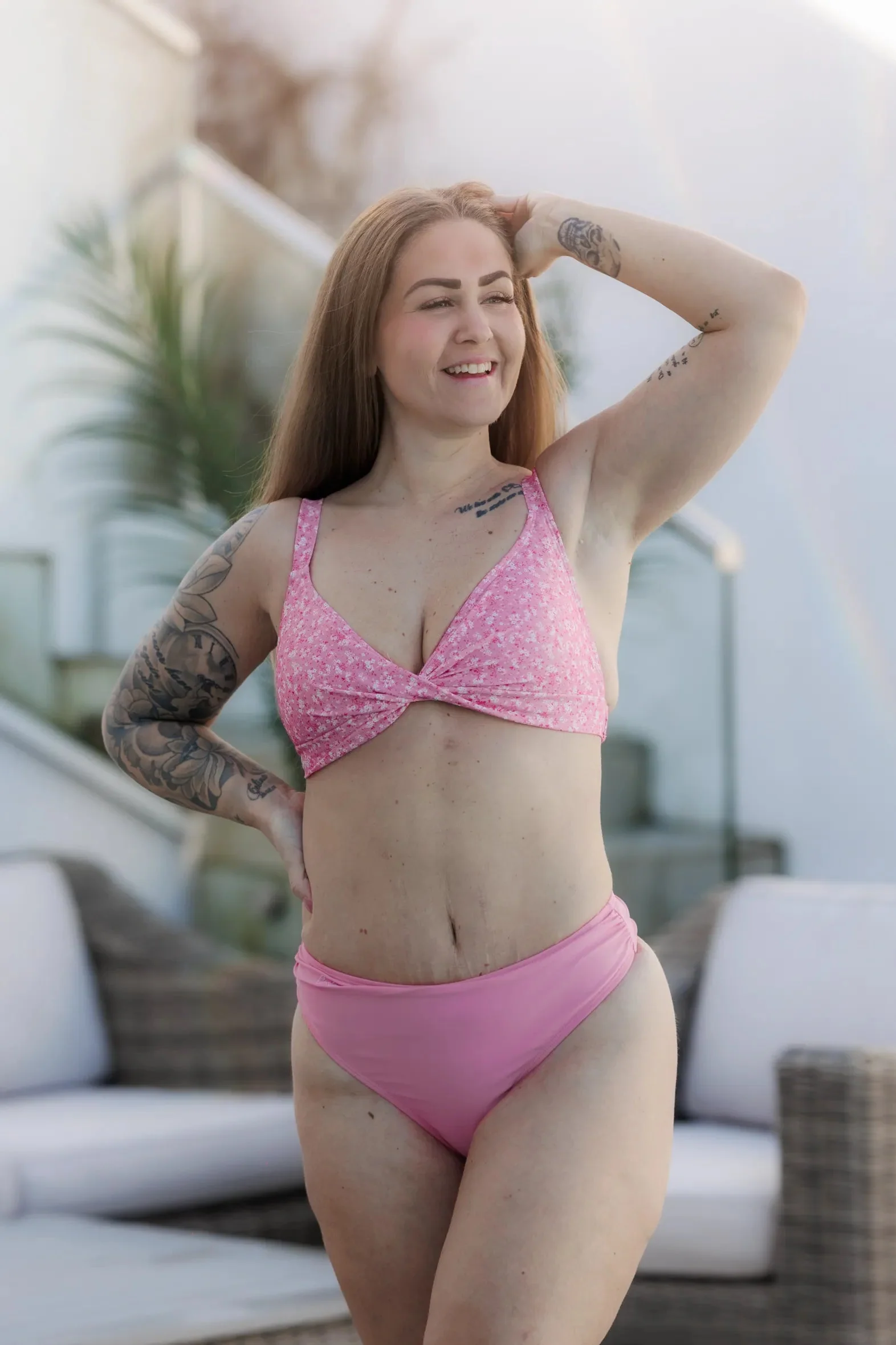 Mid Waist Bikini String - Lyserosa - Image 13