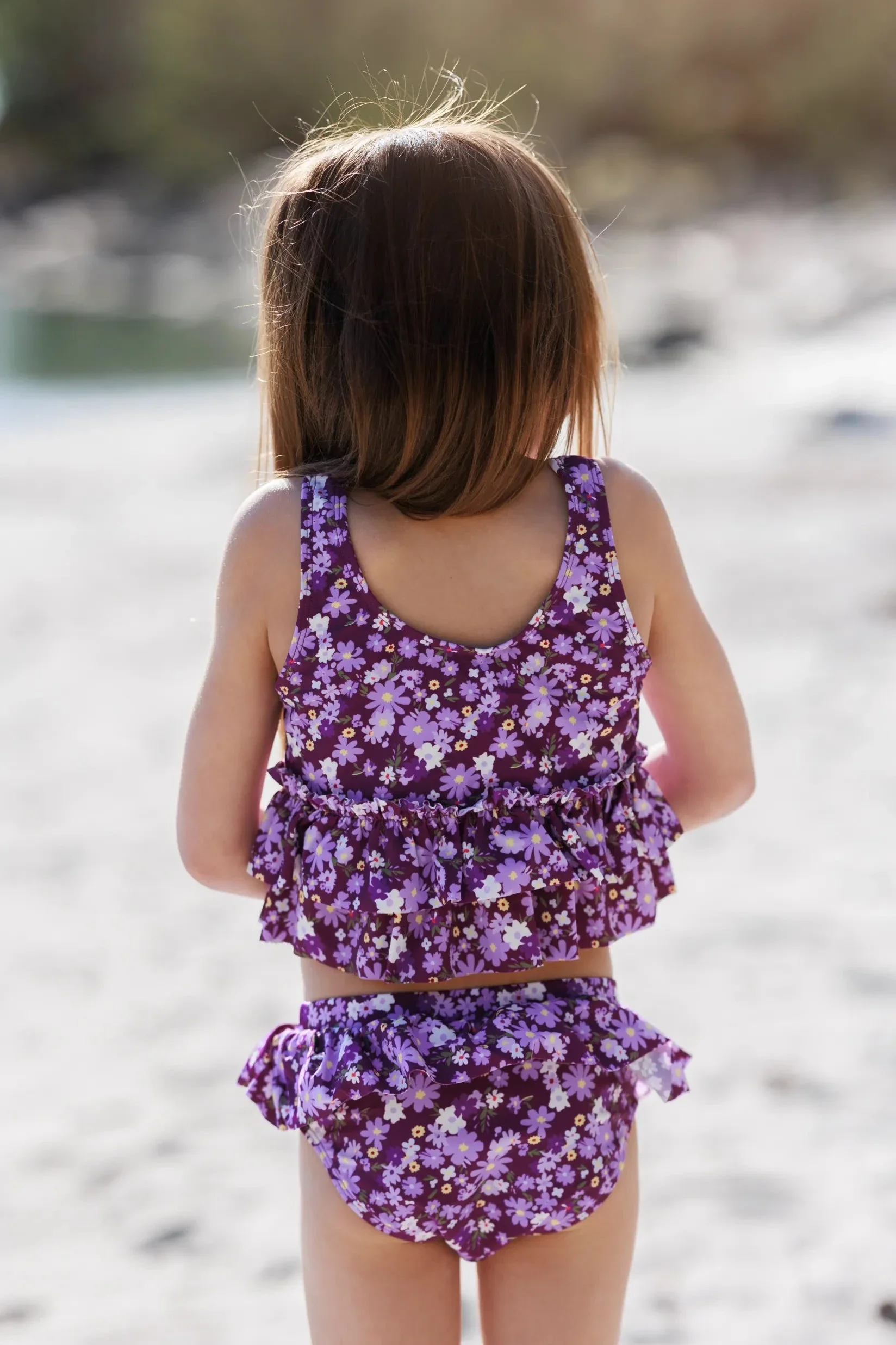 Napoli bikini barn - Mørkelilla - Flower boom groups - Image 5