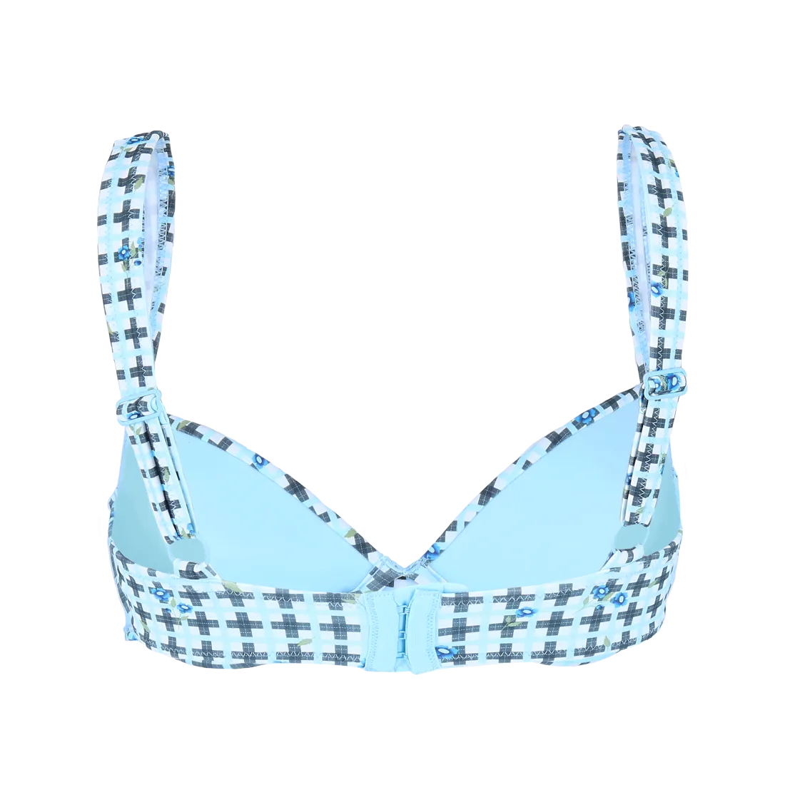Parga bikinitopp - Rutete blå - Image 4
