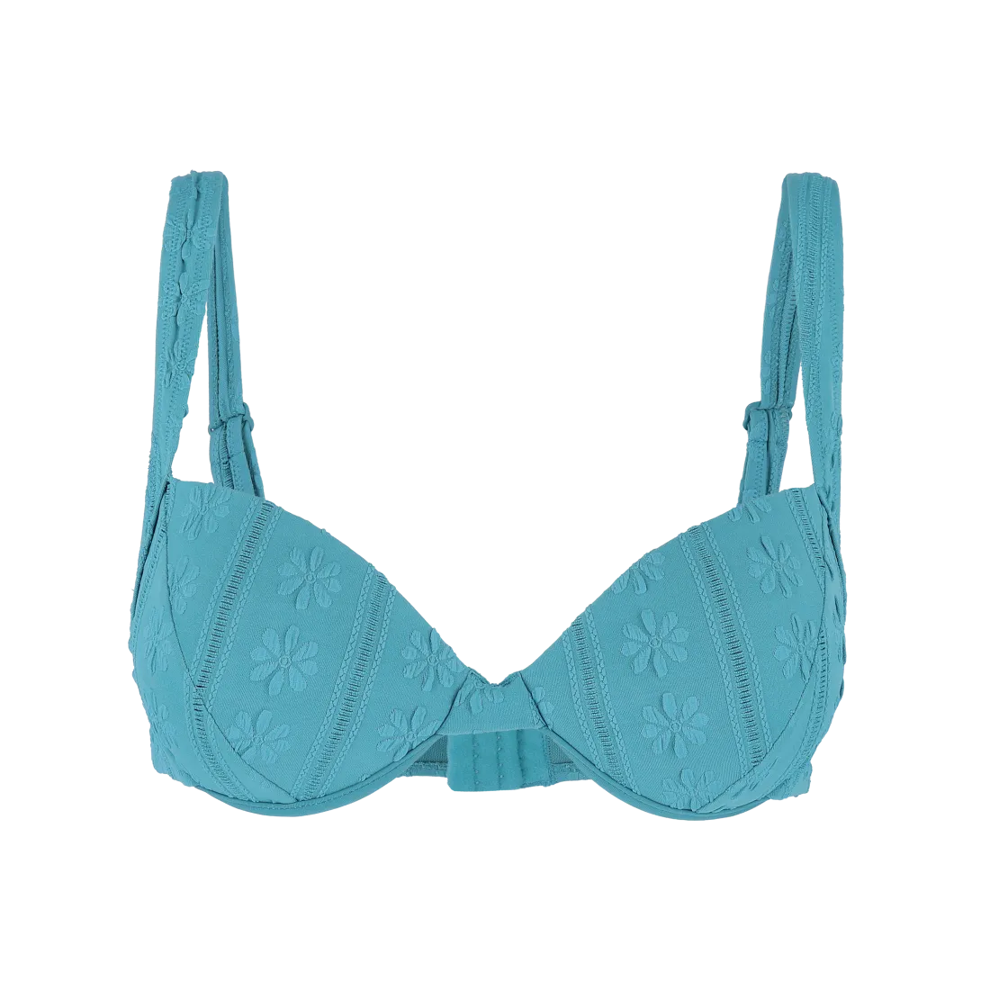 Parga bikinitopp tekstur - Laguneblå - Image 3