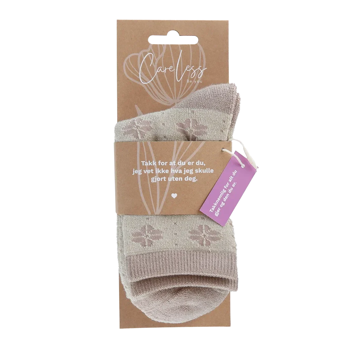 Randsfjord sokker ullmix 2pk - Beige - Image 5