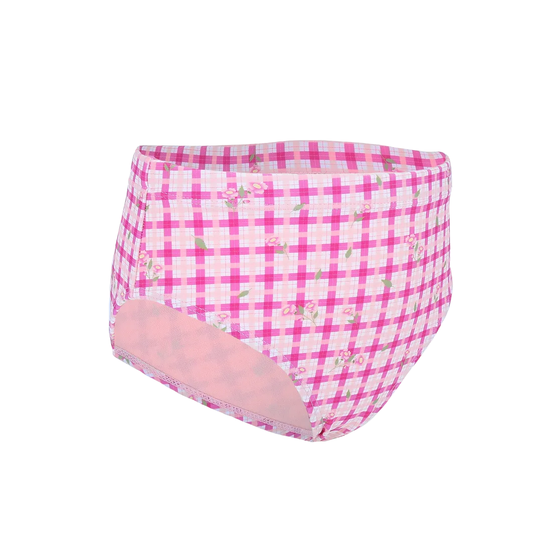 Rio bikini barn - Rutete rosa - Image 3