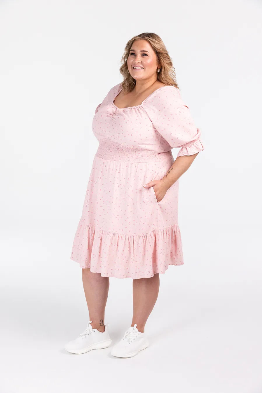 Sanna kjole - Lys rosa - Image 3
