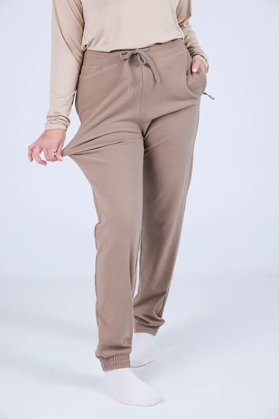Skjerva fleecebukse - Beige - Image 3