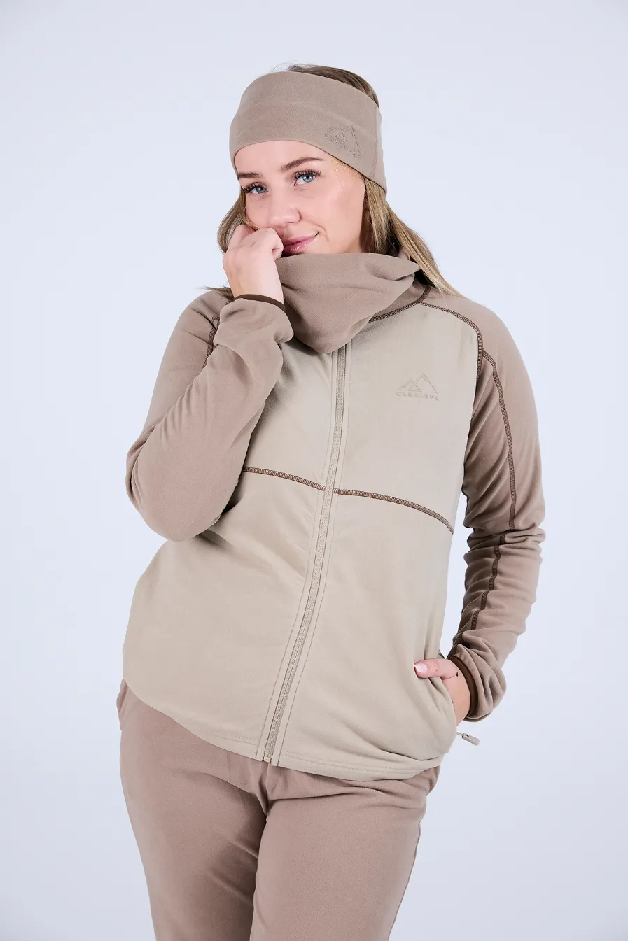 Skjerva fleecejakke - Beige - Image 3