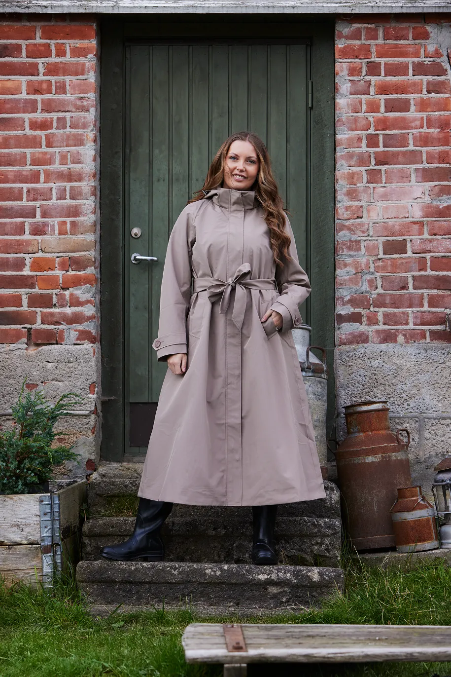 Sonja regnjakke - Beige - Image 10