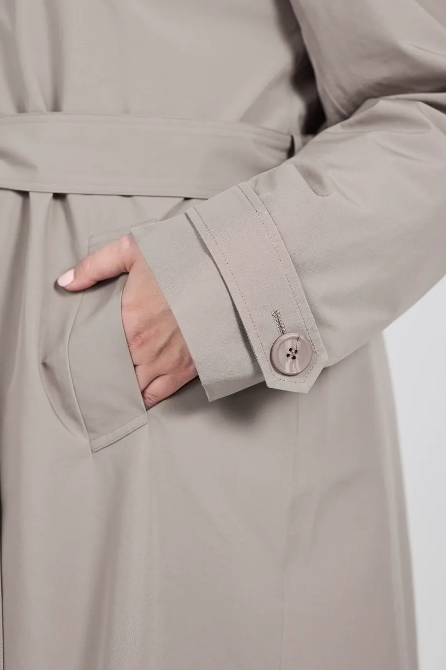 Sonja regnjakke - Beige - Image 6