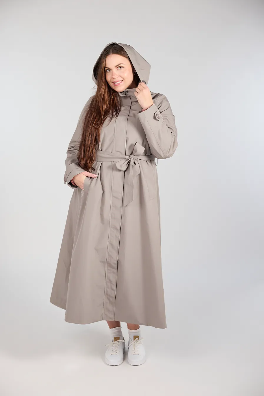 Sonja regnjakke - Beige - Image 7