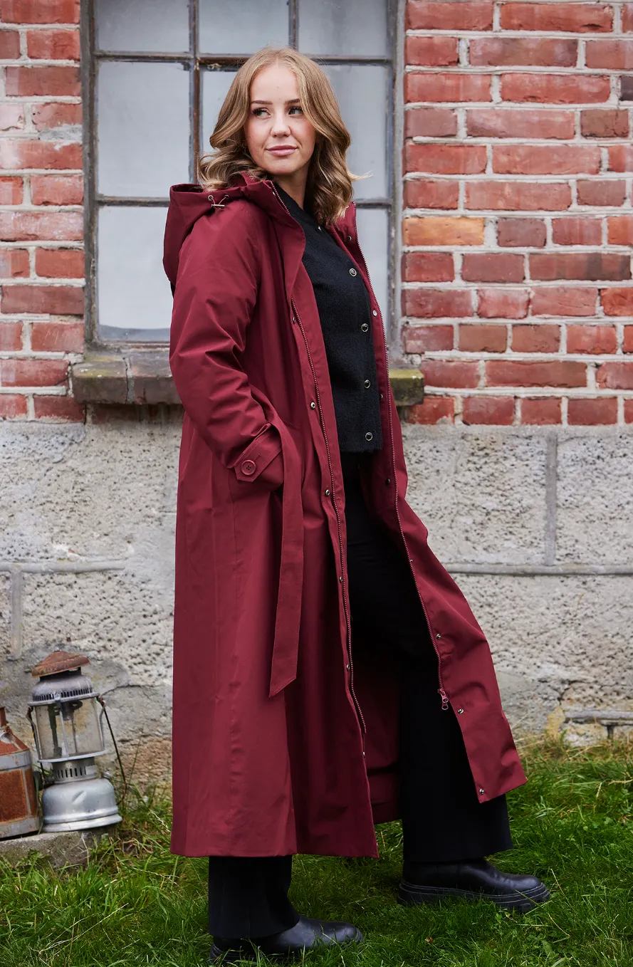 Sonja regnjakke - Burgunder - Image 9