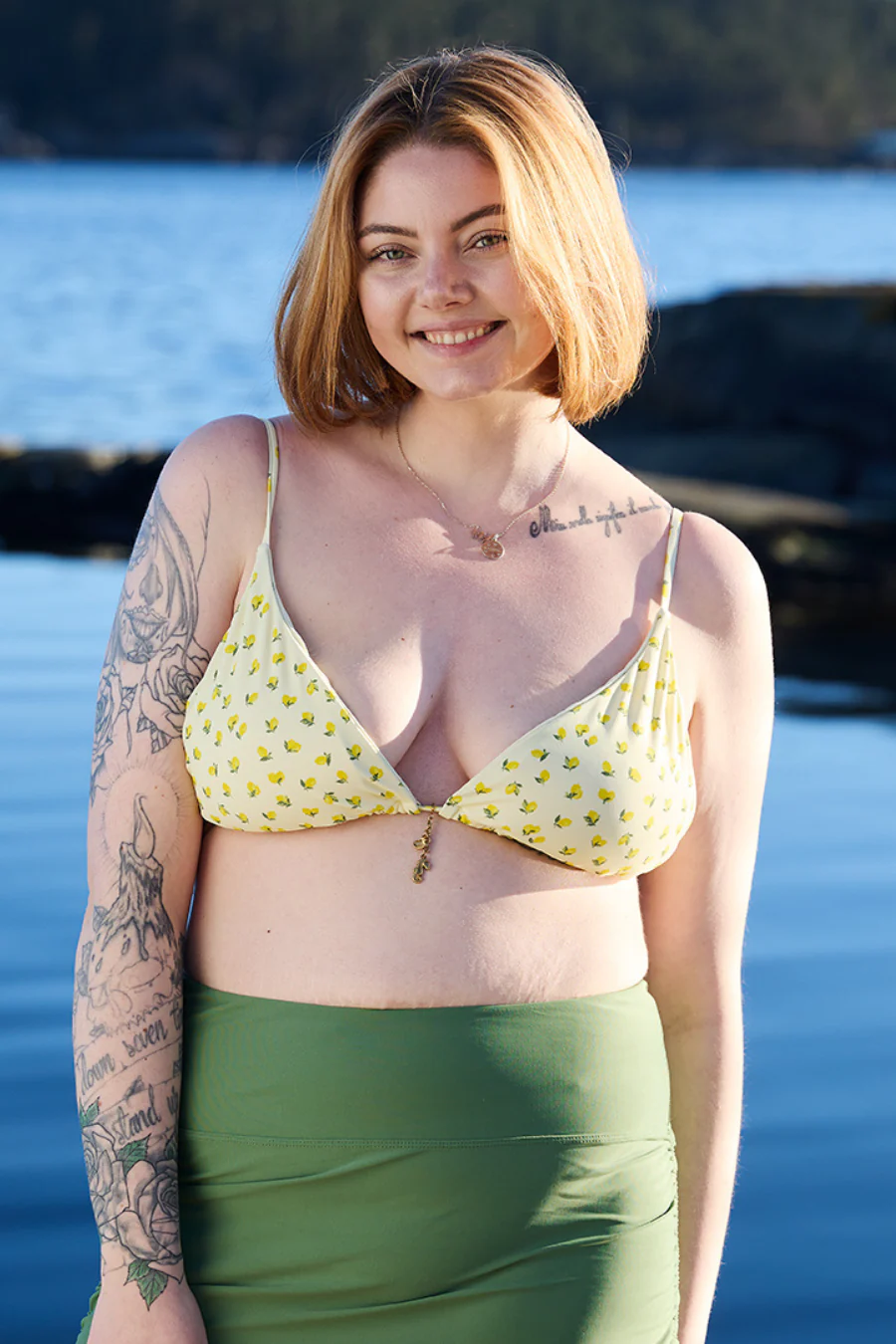 Split bikinitopp - Gul - Image 6