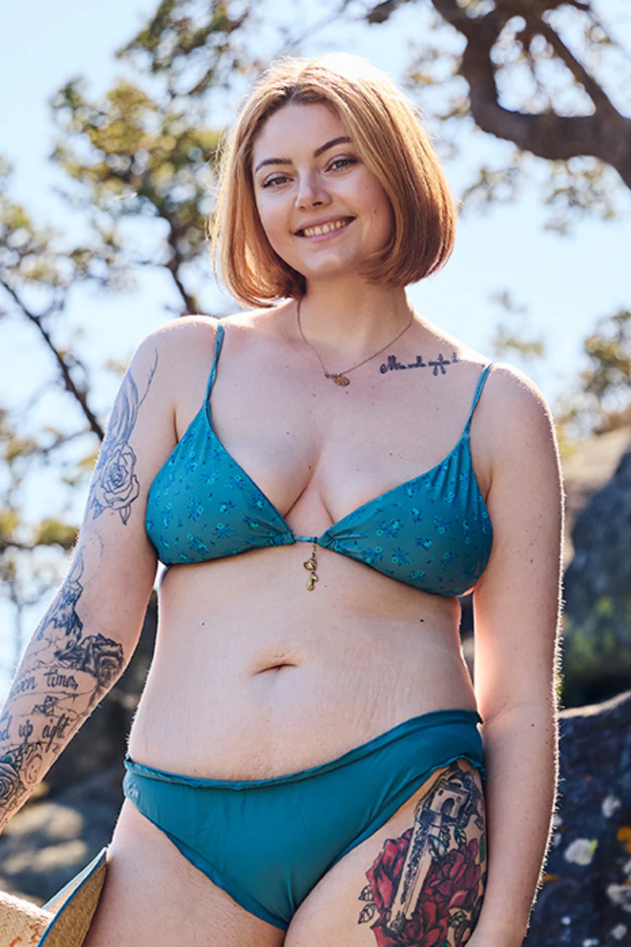 Split bikinitopp - Laguneblå - Image 8