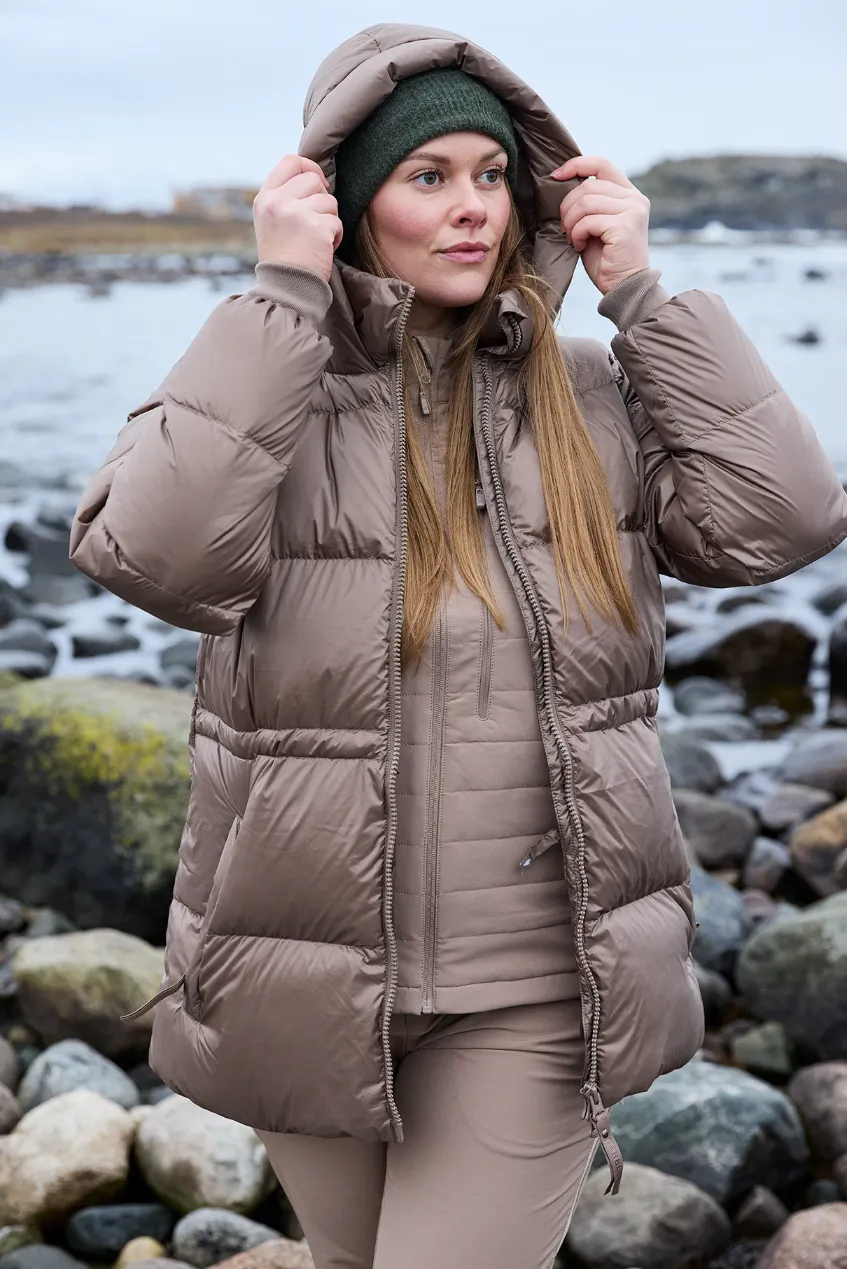 Thea pufferjakke kort - Brun - Image 9