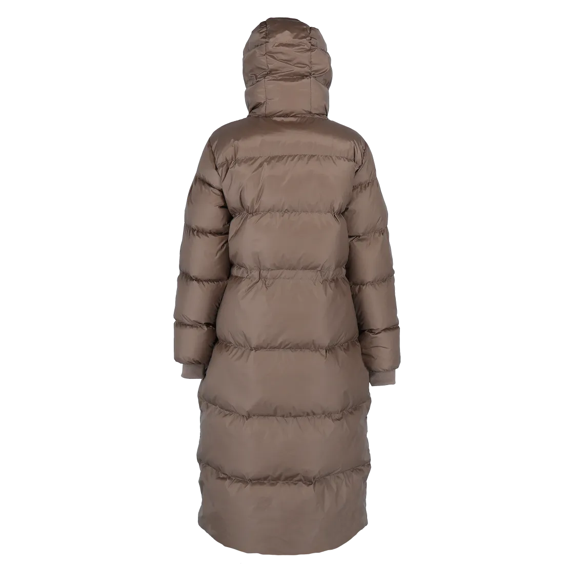 Thea pufferjakke lang - Brun - Image 12