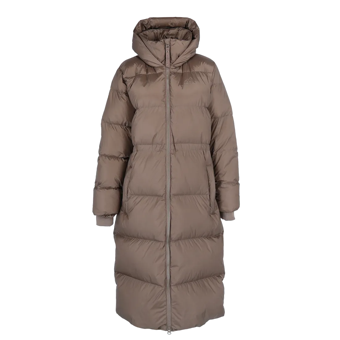 Thea pufferjakke lang - Brun - Image 15