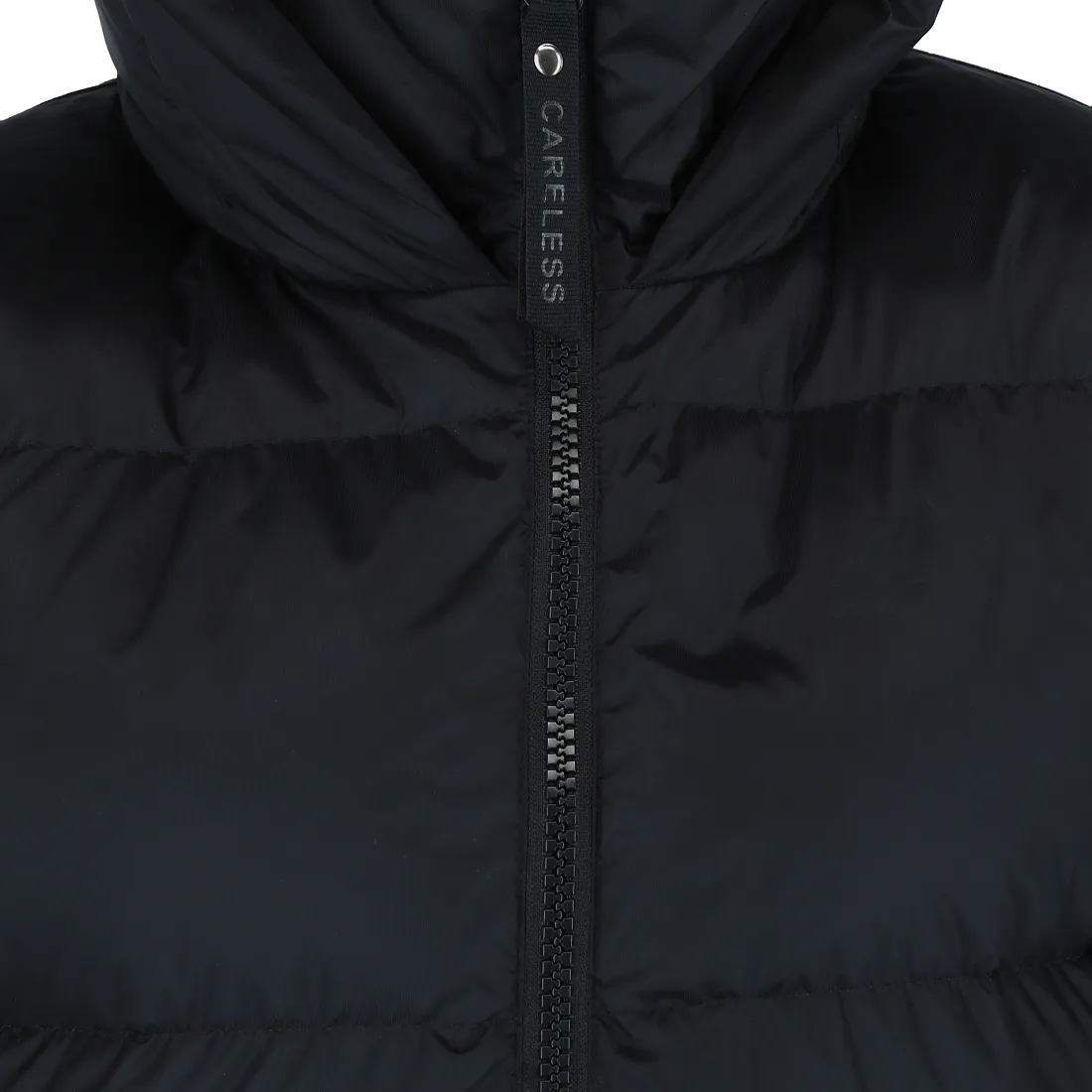 Thea pufferjakke lang - Svart - Image 12