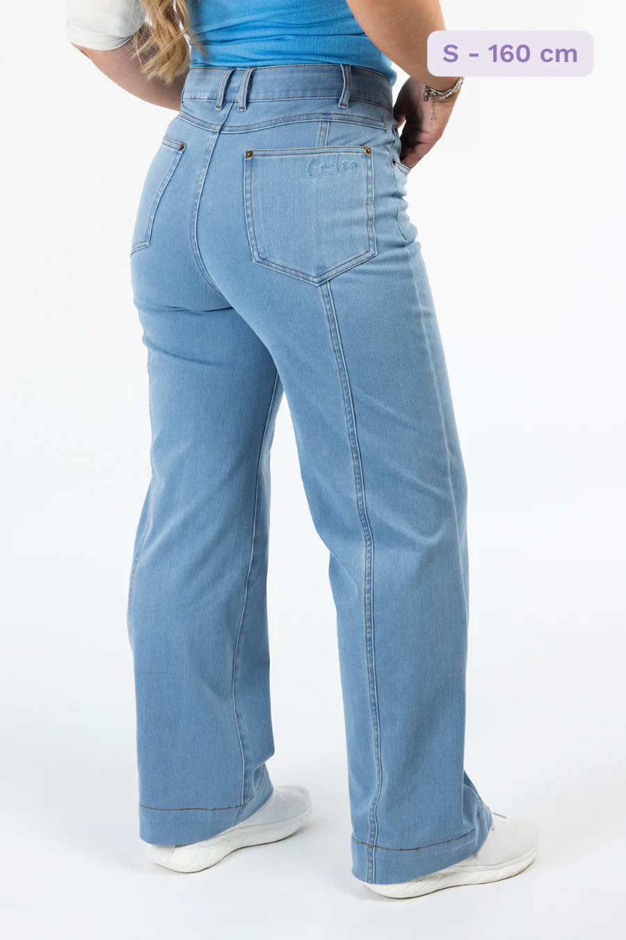 Trine High Waist Loose fit jeans - Lys denimblå - Image 4