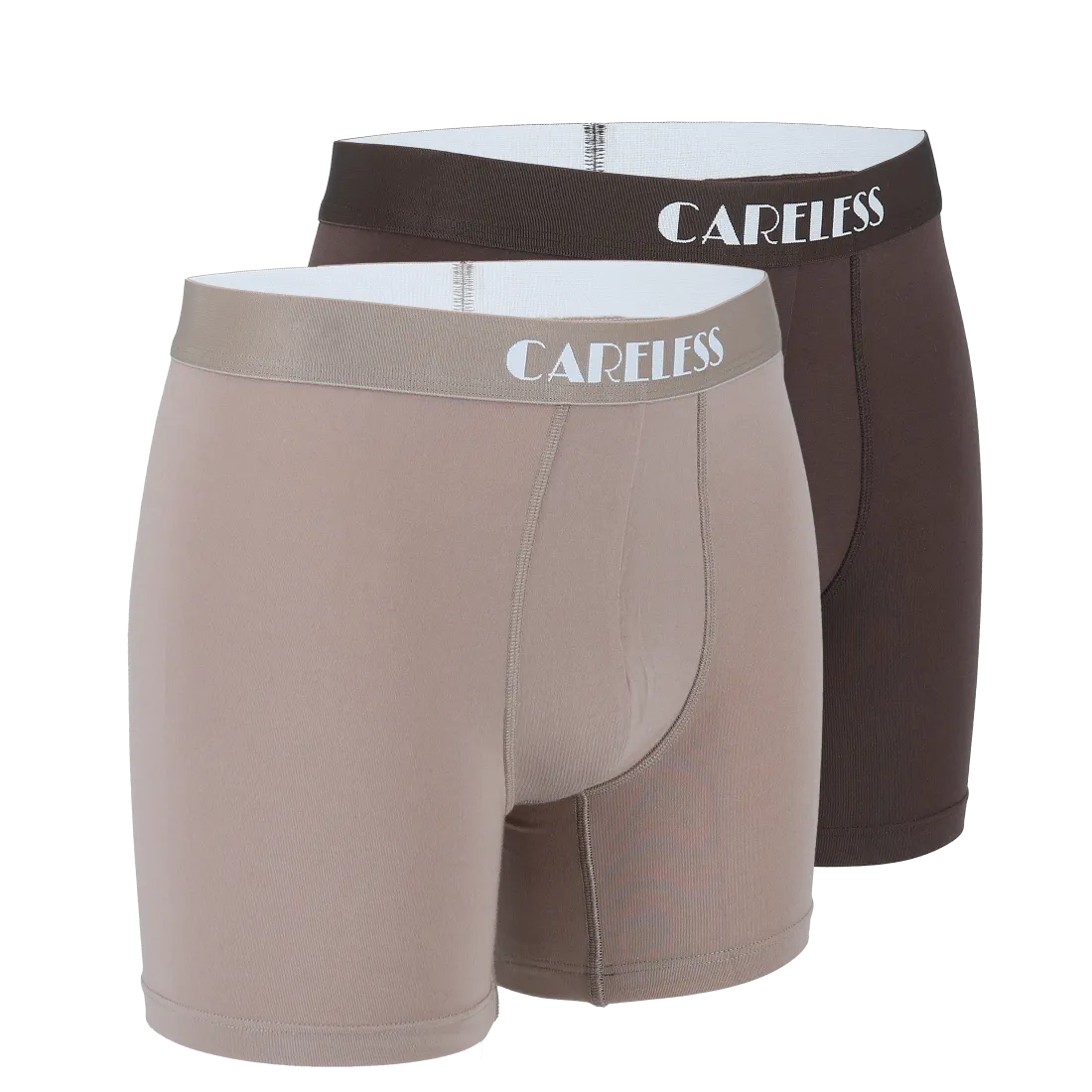 Vegard Boksershorts long 2pk - Brun / Beige - Image 8